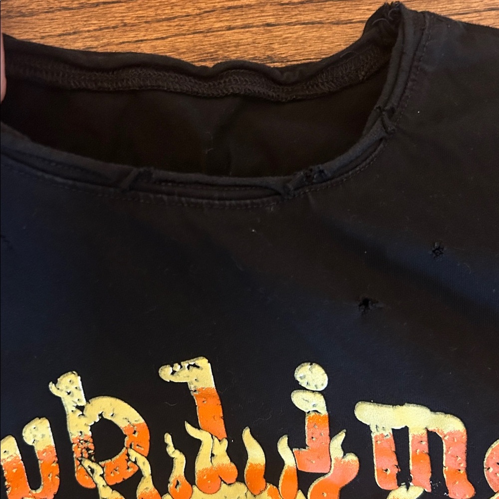 SUBLIME DISTRESSED Black Graphic T-Shirt NWOT - Picture 3 of 3
